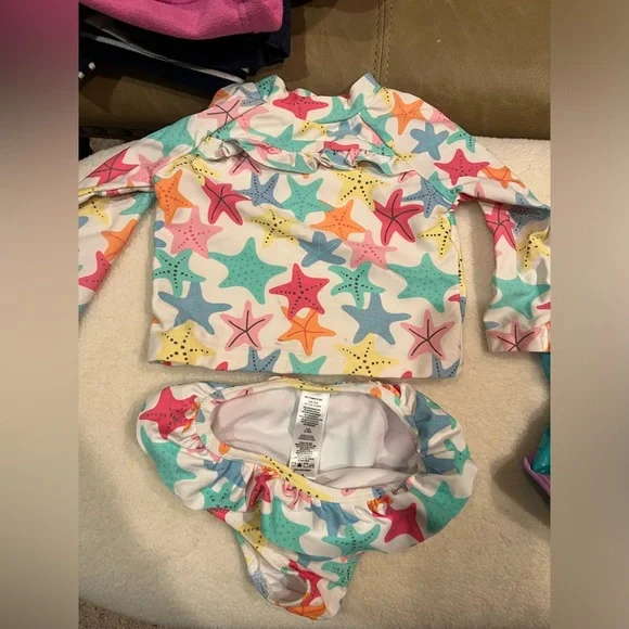 3 babygirl bathing suits - 6-12 months - Picture 7 of 7